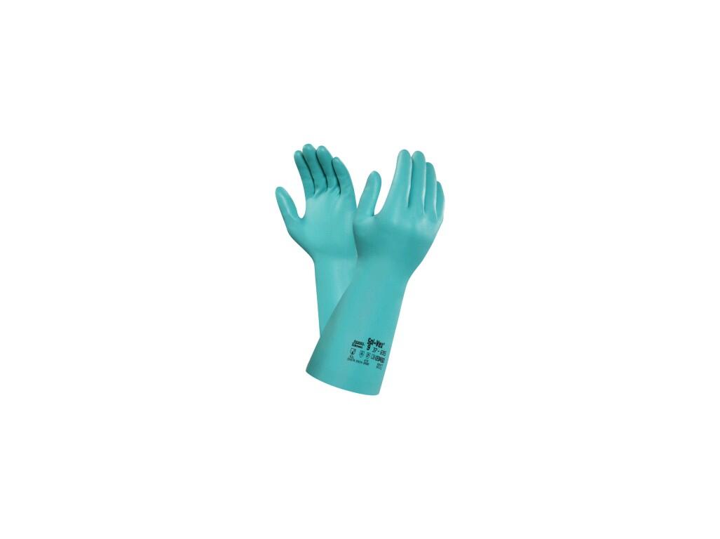 Rukavice SOL-VEX 37-695 chemické, máčené v nitrilu