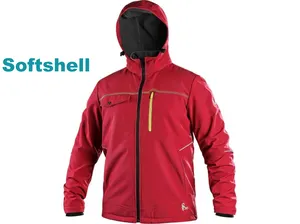 Bunda STRETCH softshellová, pánská, červená