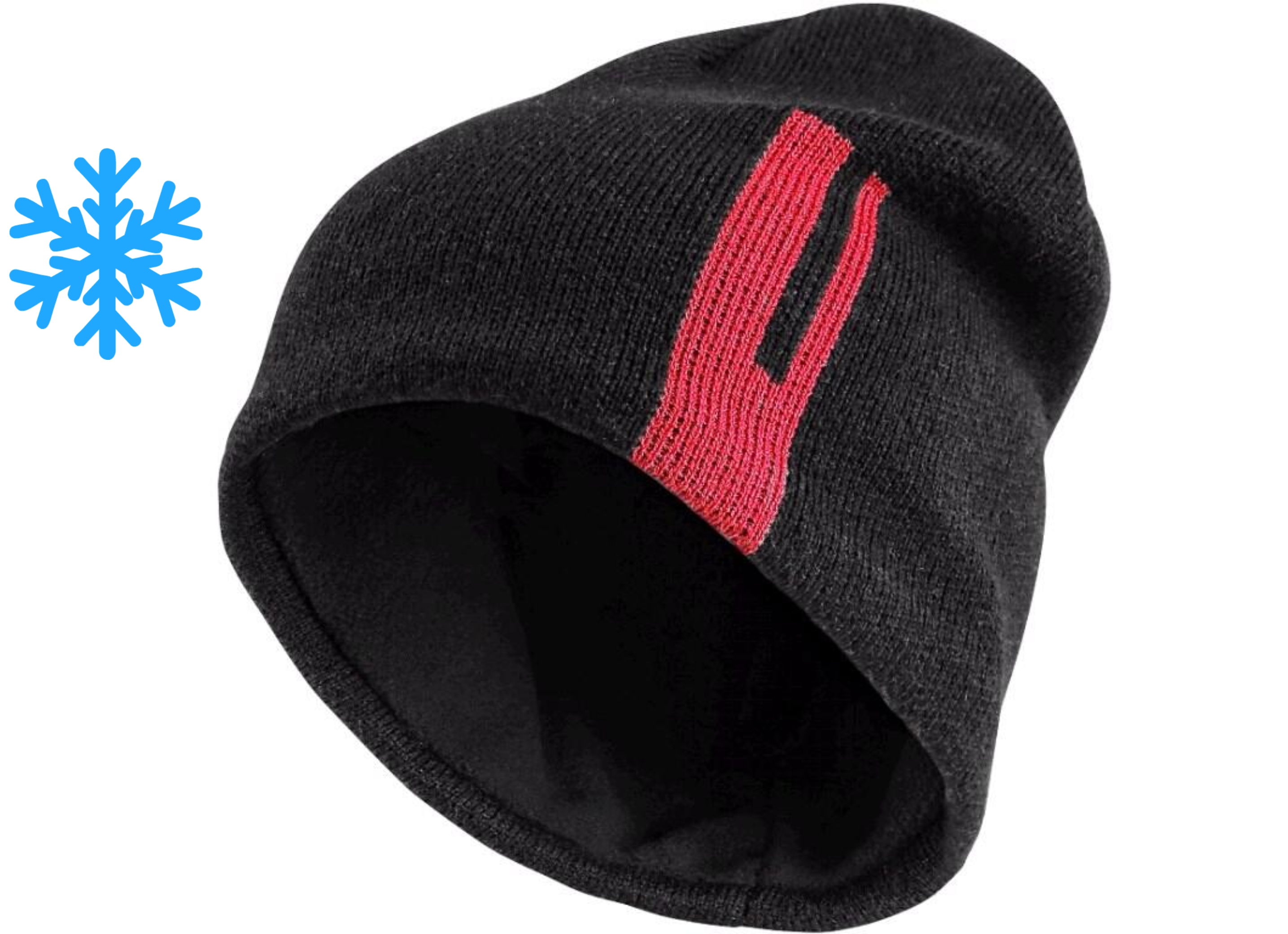 Čepice LOKI, černo-červená