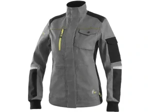 Blůza STRETCH, dámská, šedo-černá