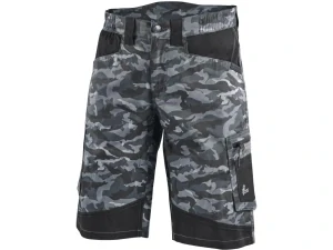 Kraťasy SOLIS FLEX, pánské, maskáčovo-černé