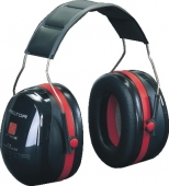 Mušlové chrániče sluchu Peltor H540A-411-SV, černo-červené