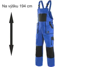 Kalhoty s laclem LUXY ROBIN, prodloužené, modro-černé