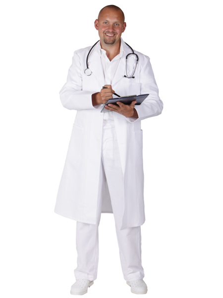 Plášť TRADETEX pánský, bílý