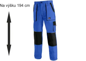 Kalhoty do pasu LUXY JOSEF, prodloužené, modro- černé