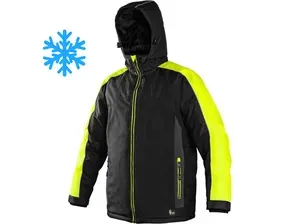 Bunda BRIGHTON zimní, pánská, černo-žlutá