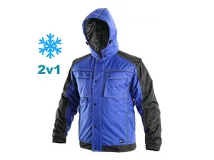 Bunda IRVINE zimní 2v1, pánská, modro-černá