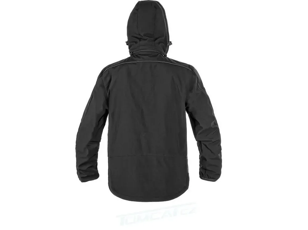 Bunda DURHAM softshellová, pánská, černo-žlutá