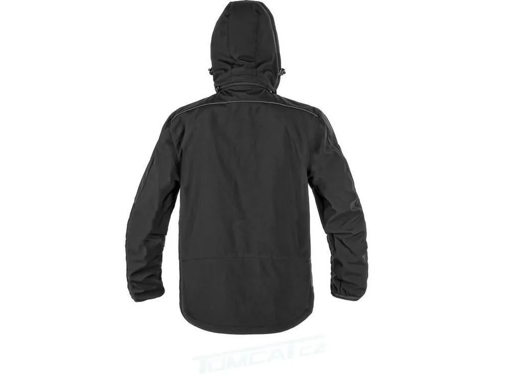 Bunda DURHAM softshellová, pánská, černo-modrá