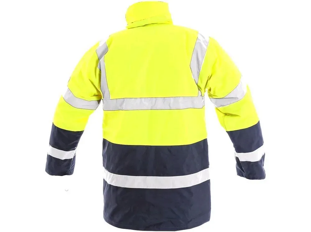 Bunda OXFORD zimní reflexní, žlut.-modrá 