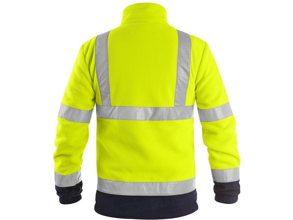 Mikina PRESTON fleecová, reflexní žluto-modrá