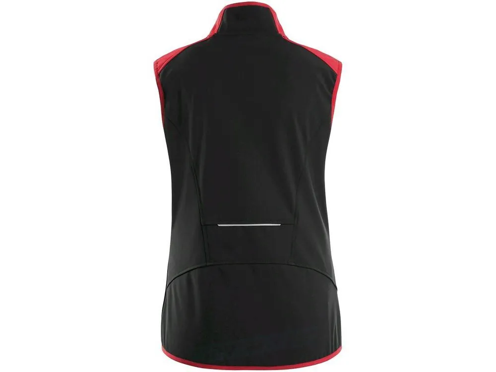Vesta HEBRON softshellová, dámská, černo-červená