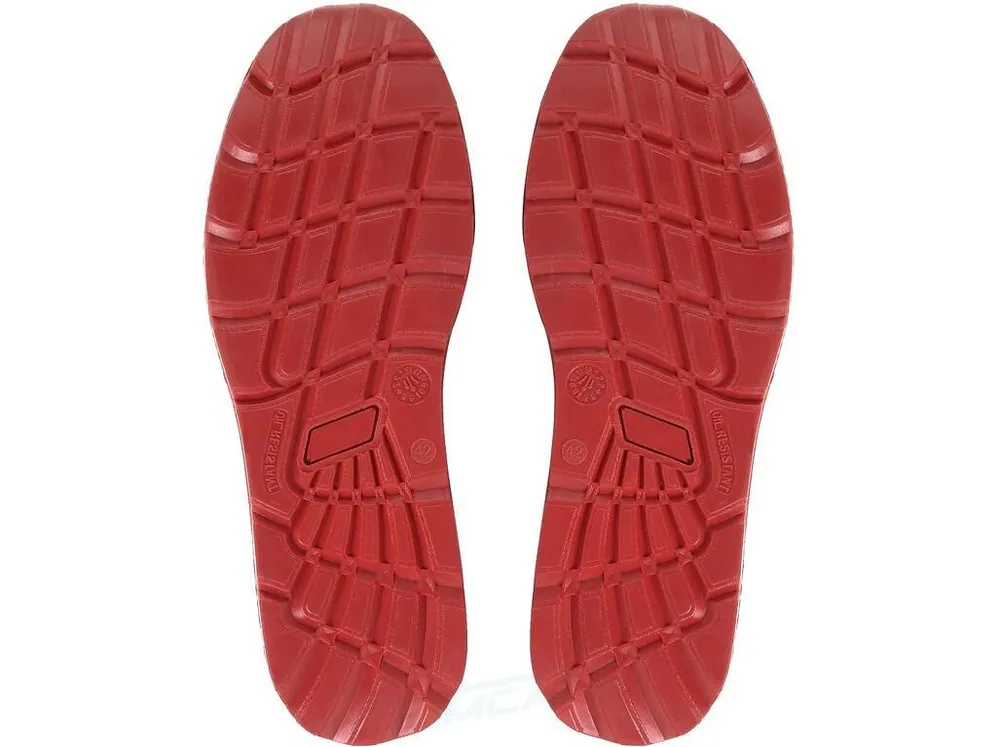 Obuv ISLAND PAROS S1P ESD polobotka,  černo-červená