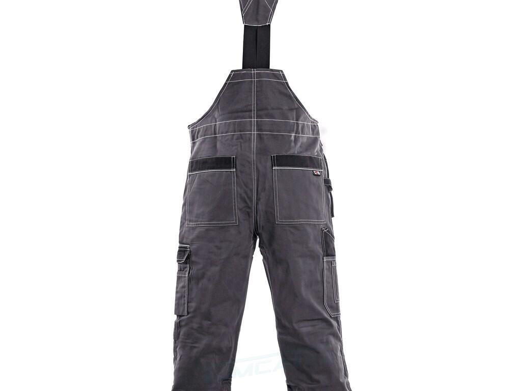 Kalhoty s laclem ORION KRYŠTOF, šedo-černé