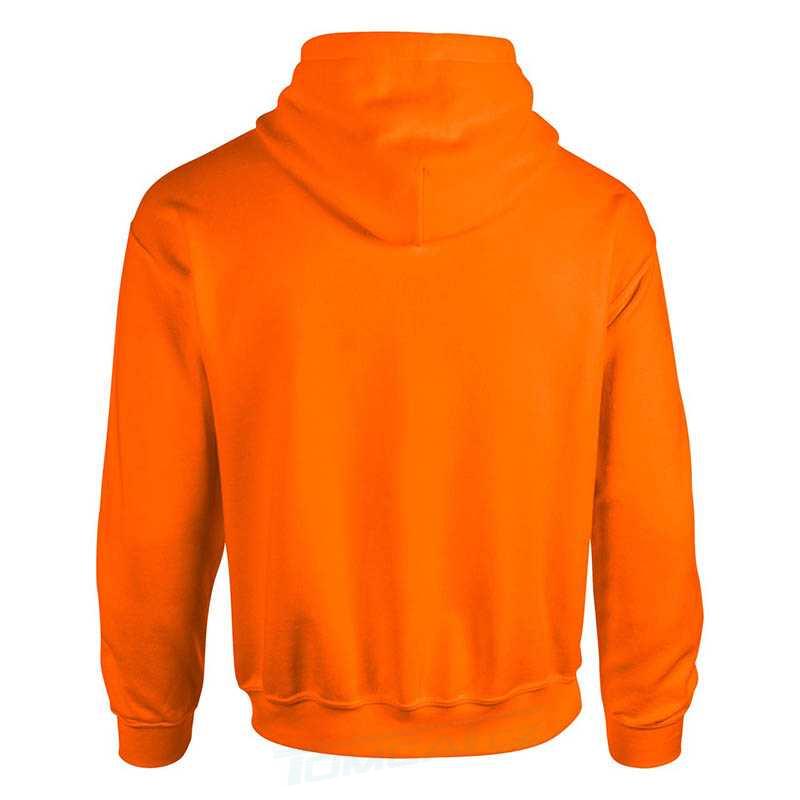 Mikina GILDAN UNI s kapucí, klokanka, oranžová (safety)