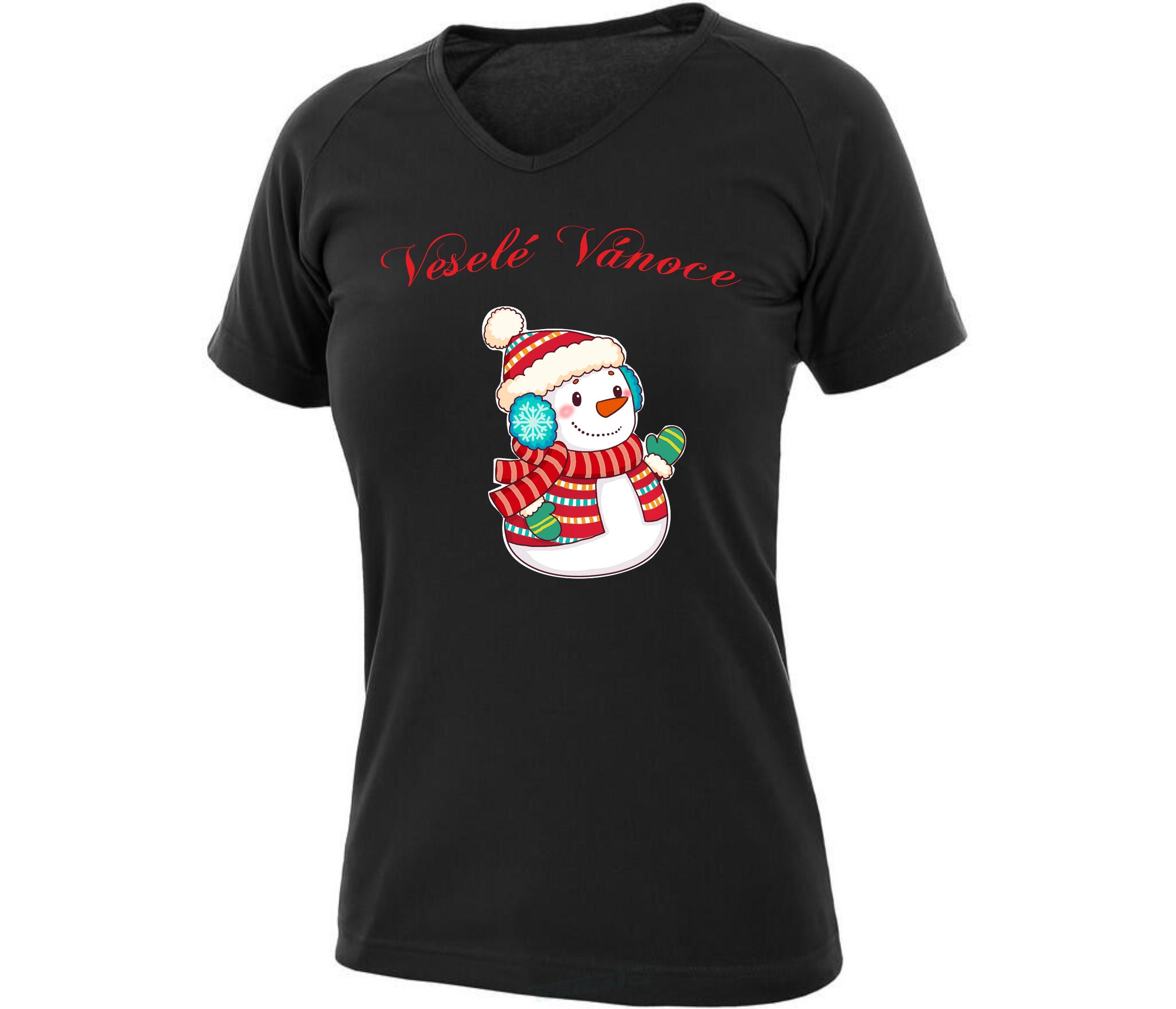 Potisk Kreslený sněhulák 