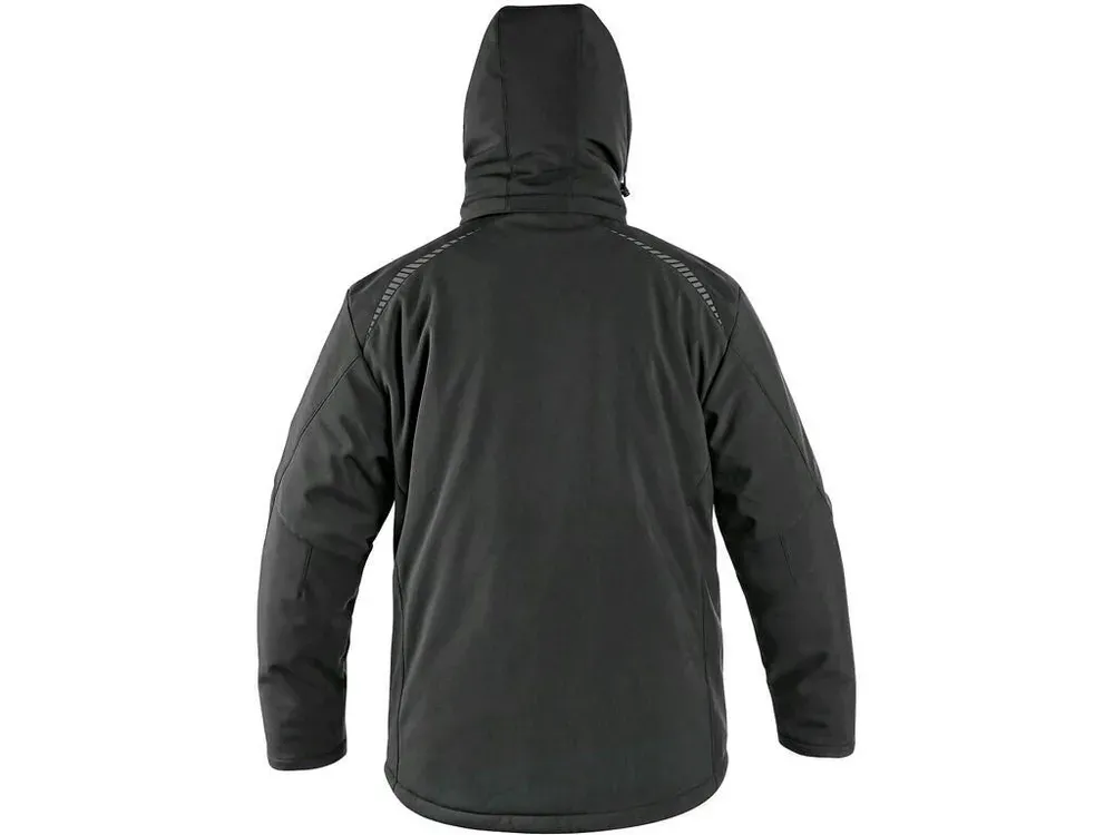 Bunda NORFOLK softshellová, zimní, pánská, černá 