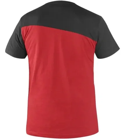 Tričko OLSEN pánské, kr.rukáv, červeno-černé