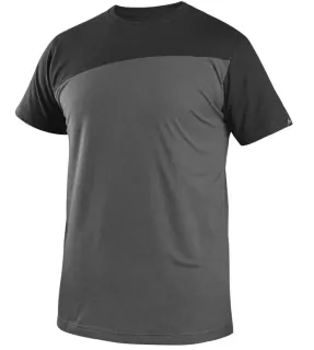 Tričko OLSEN pánské, kr.rukáv, šedo-černé