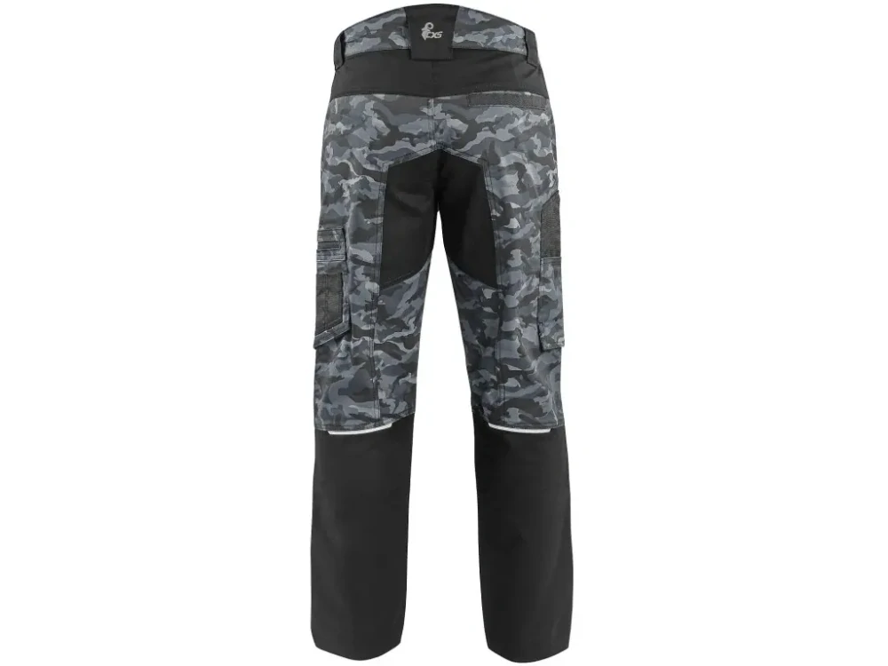 Kalhoty do pasu SOLIS FLEX pánské, maskáčovo-černé  
