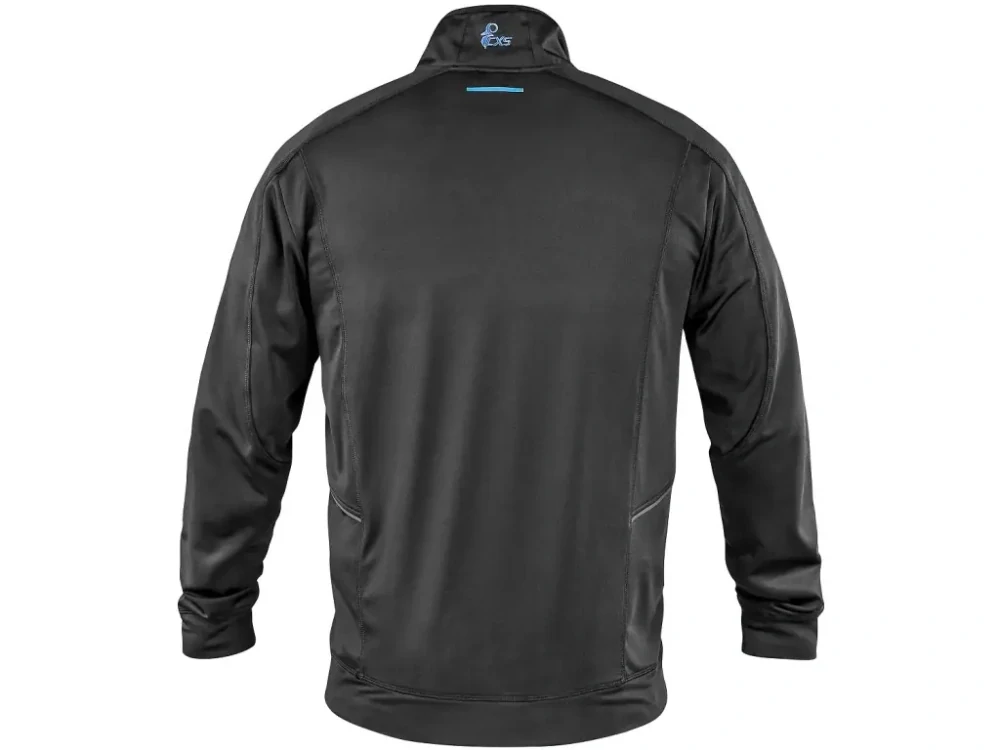 Mikina LEONIS, černá s HV modro/červenými doplňky