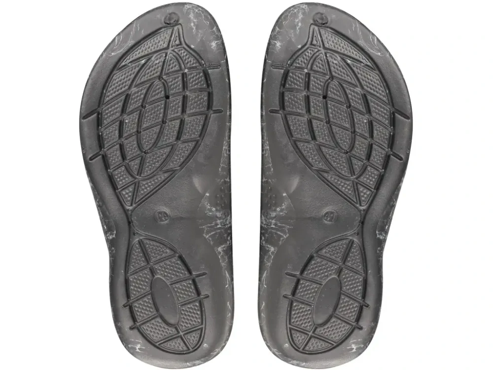 Obuv TREND nazouvák unisex, černý mramor