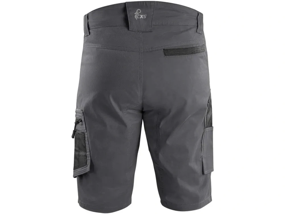 Kraťasy SOLIS FLEX, pánské, šedo-černé