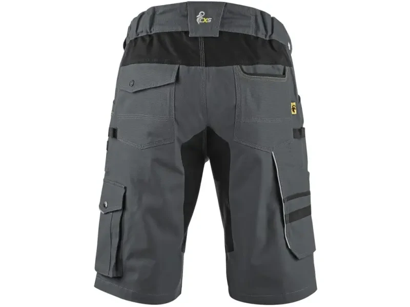 Kraťasy STRETCH, pánské, tmavě šedo- černé