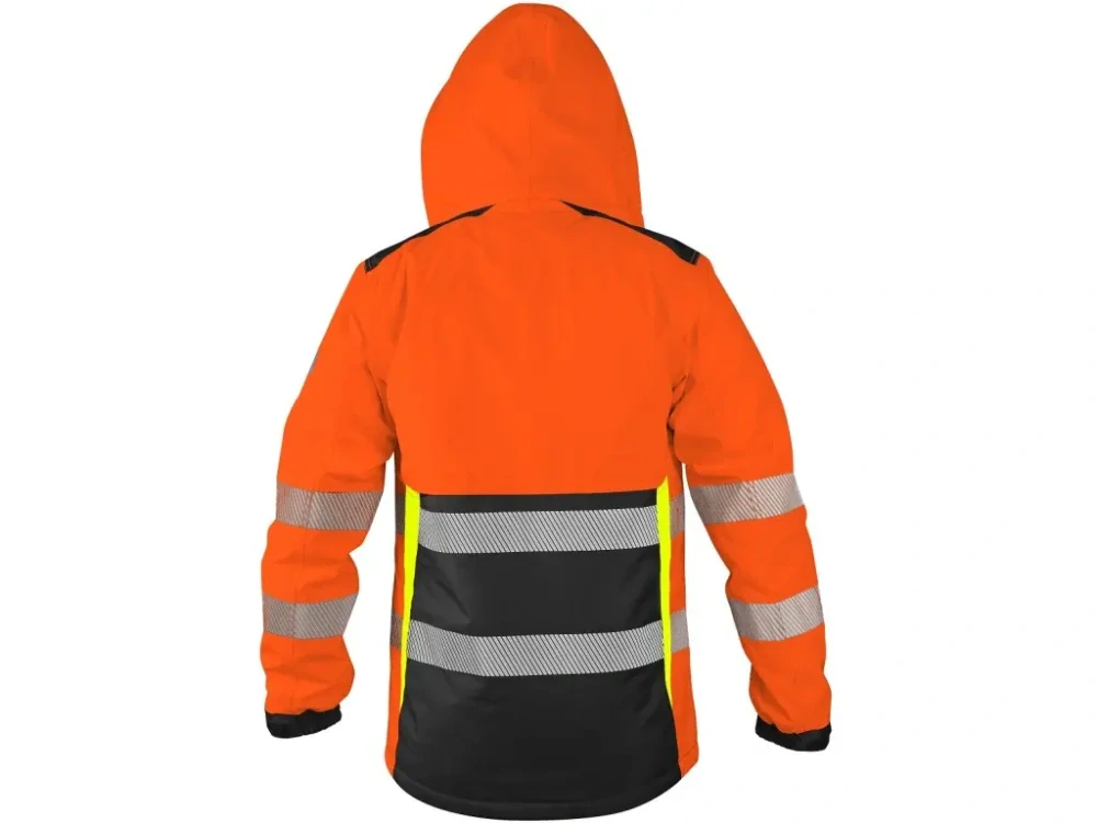 Bunda BENSON výstražná, zimní, pánská, oranžovo-černá