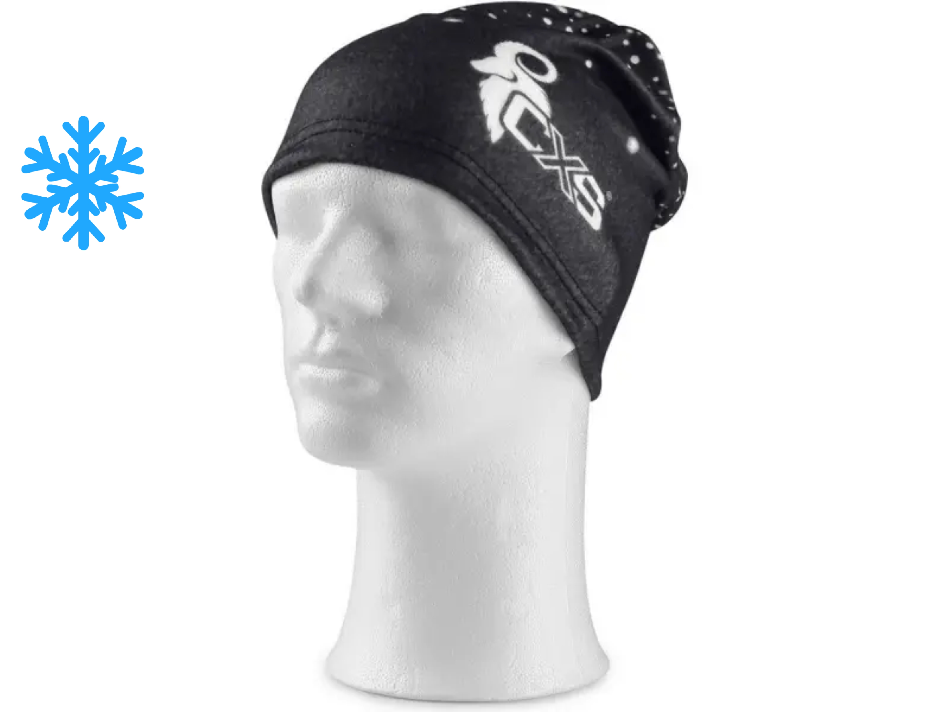 Šátek multifunkční TOBY zimní, 26x48, černo - bílý