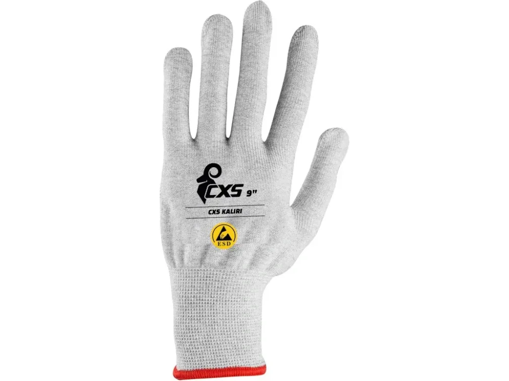 Rukavice KALIRI, antistatické, ESD, PVC terčíky