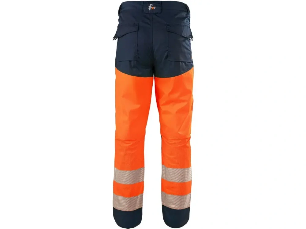 Kalhoty do pasu HALIFAX výstražné se síťovinou, pánské, oranžovo-modré