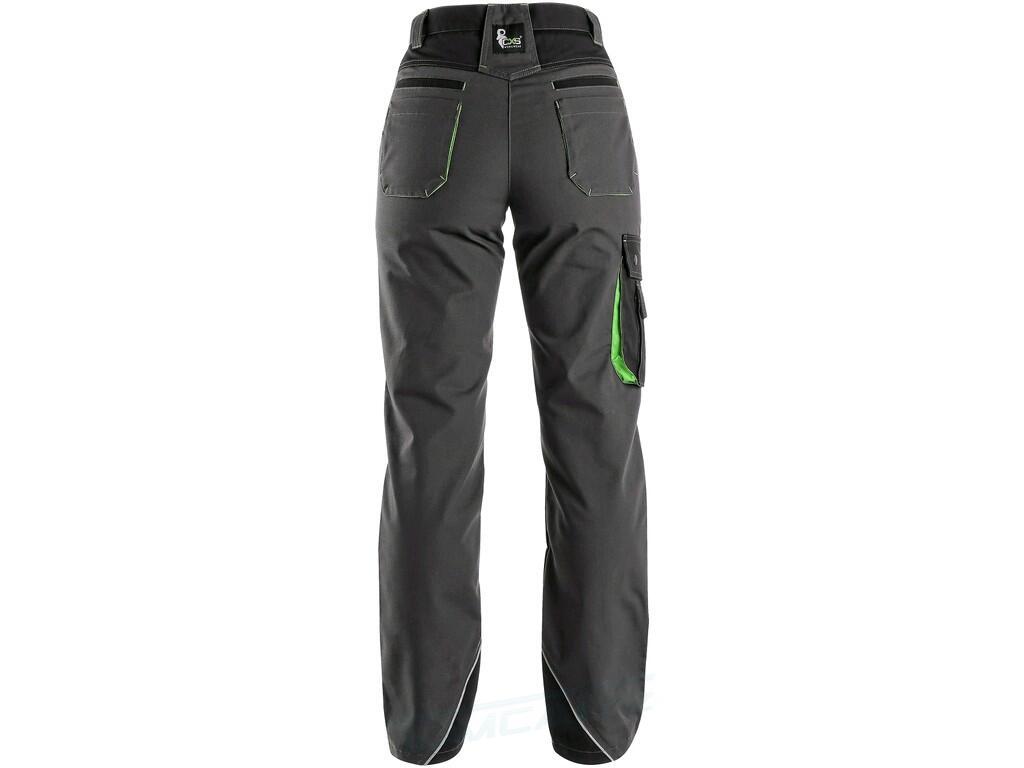 Kalhoty do pasu SIRIUS AISHA, dámské, šedo-zelené