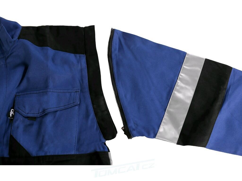 Blůza LUXY BRIGHT montérková s refl. pruhy, modro-černá