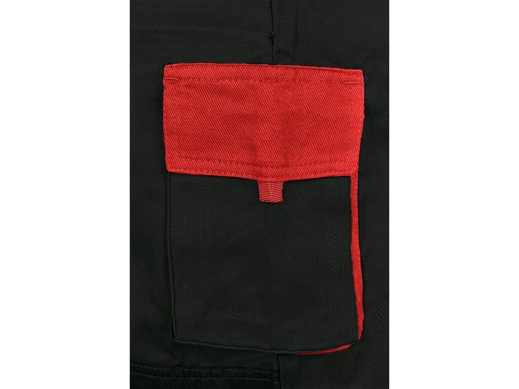 Kombinéza LUXY ROBERT, montérková, černo-červená, 260g/m2