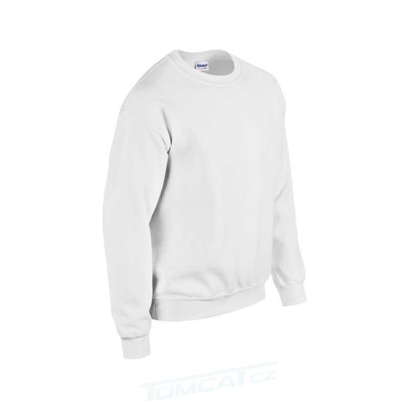 Mikina GILDAN klasik s kulatým výstřihem, bílá