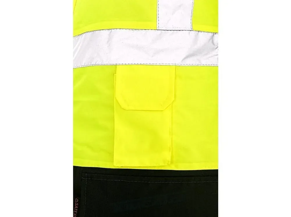 Bunda OXFORD zimní reflexní, žlut.-modrá 