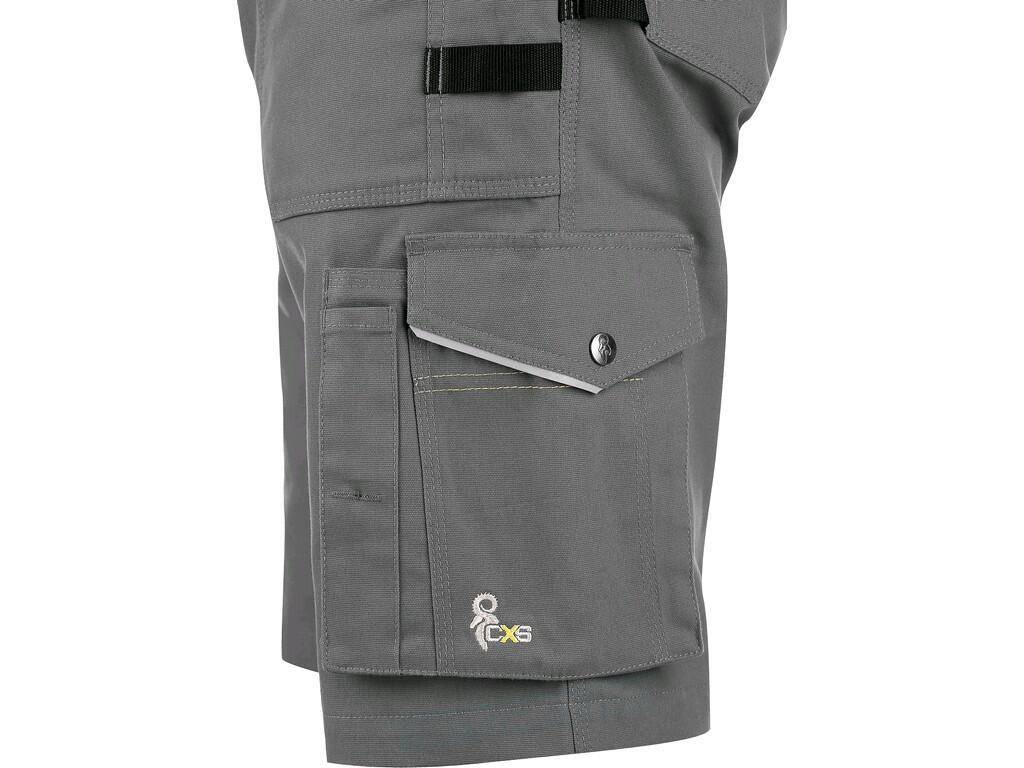 Kraťasy STRETCH, pánské, šedo-černé