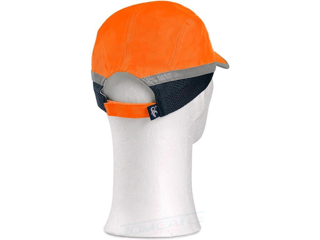 Čepice CRAN s plastovou výztuhou SM923. fluorescenční oranžová 