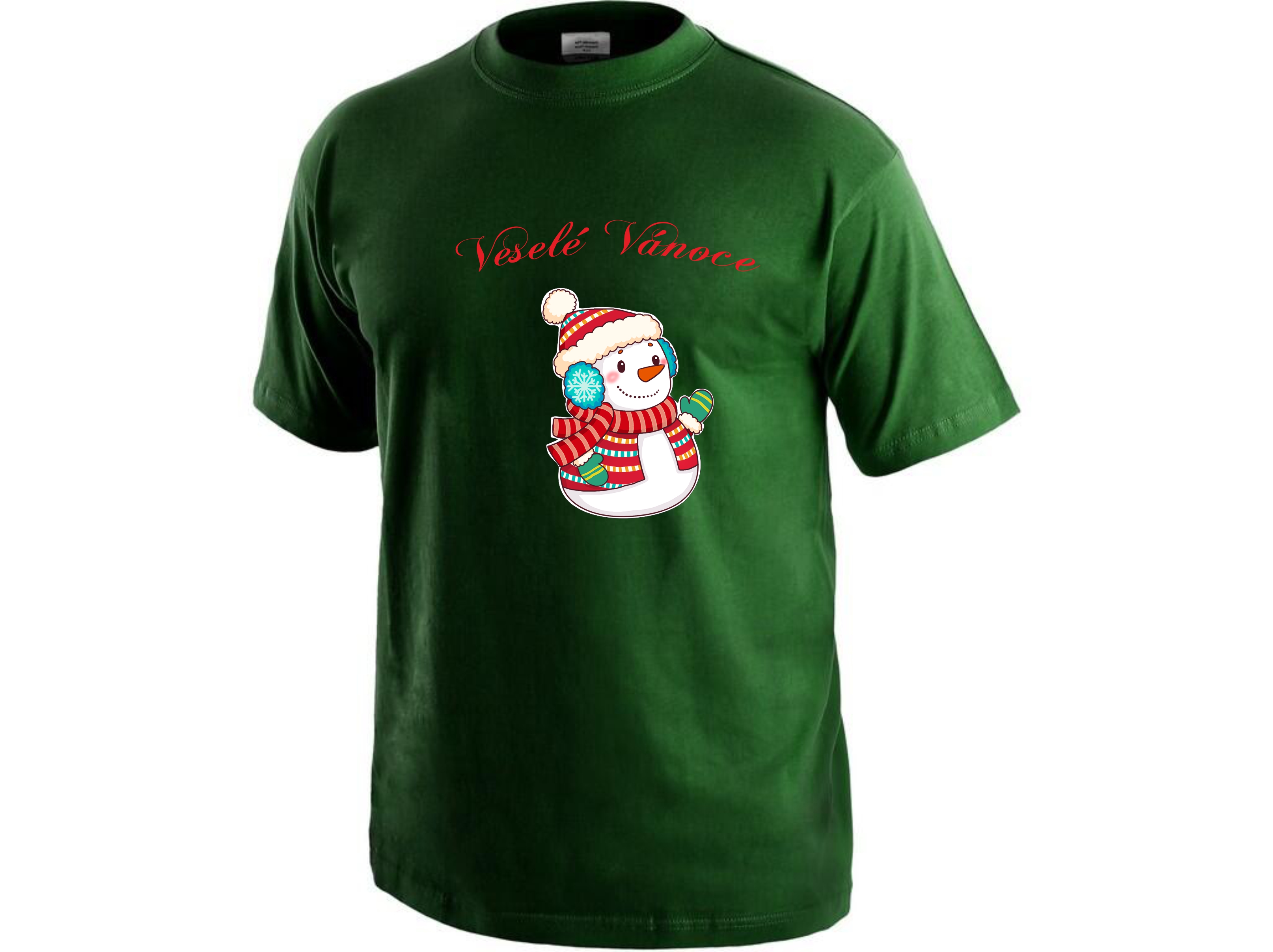 Potisk Kreslený sněhulák 