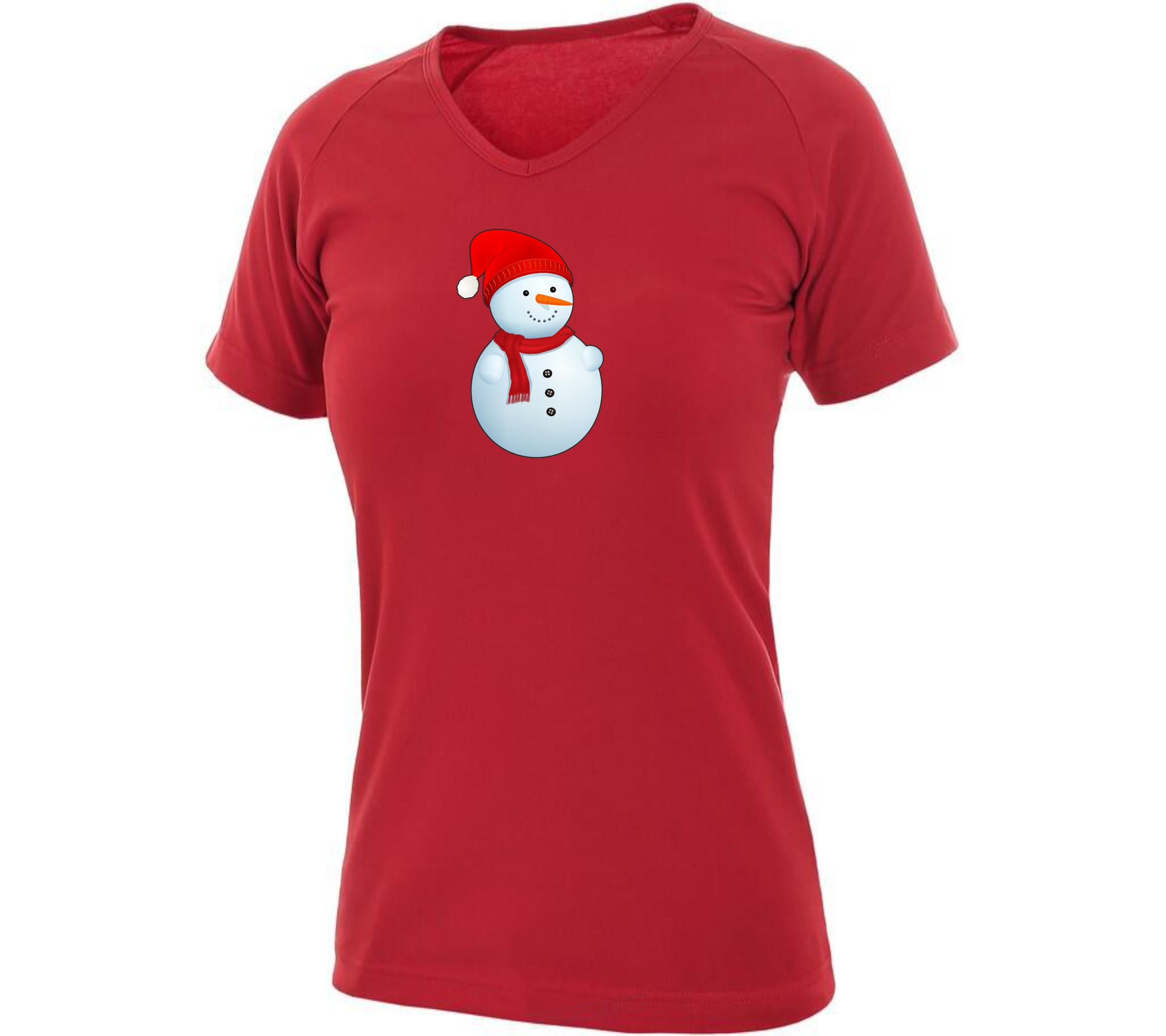 Potisk Sněhulák s čepicí