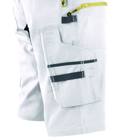 Kraťasy STRETCH, pánské, bílo šedé