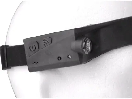 LED čelovka se svítícím led páskem