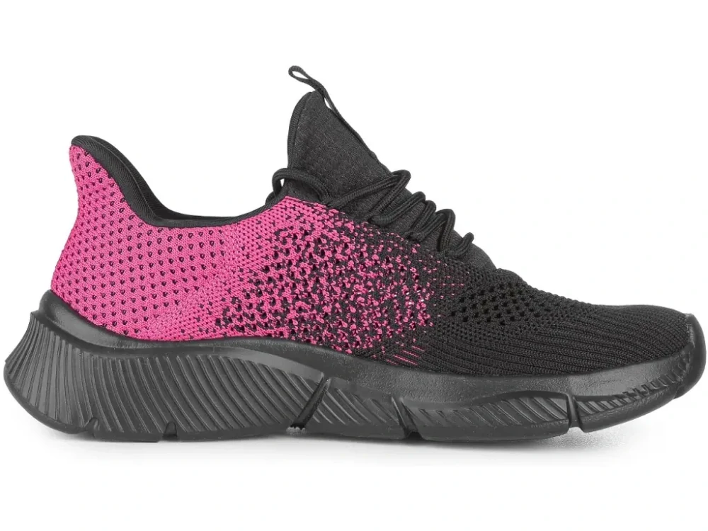 Obuv ISLAND BARBADOS polobotka, černo-růžová