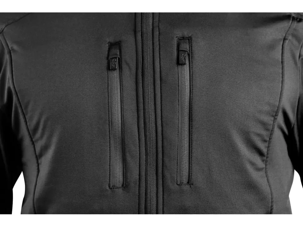 Mikina LEONIS, černá s HV modro/červenými doplňky