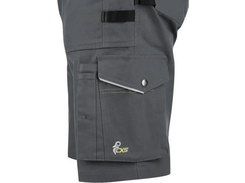 Kraťasy STRETCH, pánské, tmavě šedo- černé