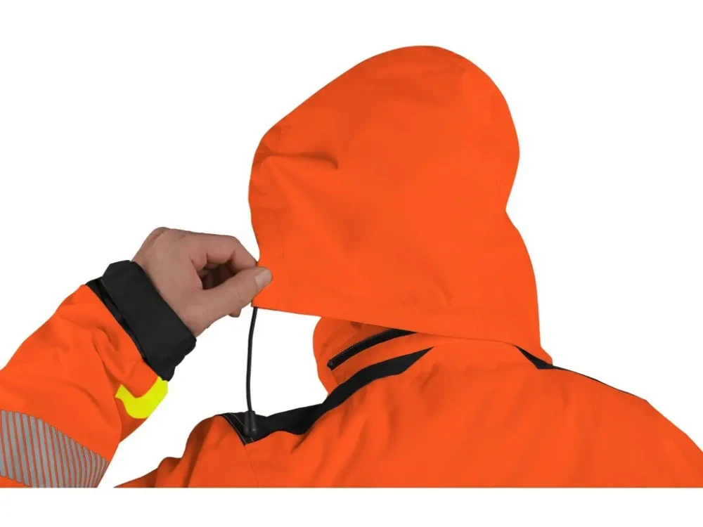 Bunda BENSON výstražná, zimní, pánská, oranžovo-černá