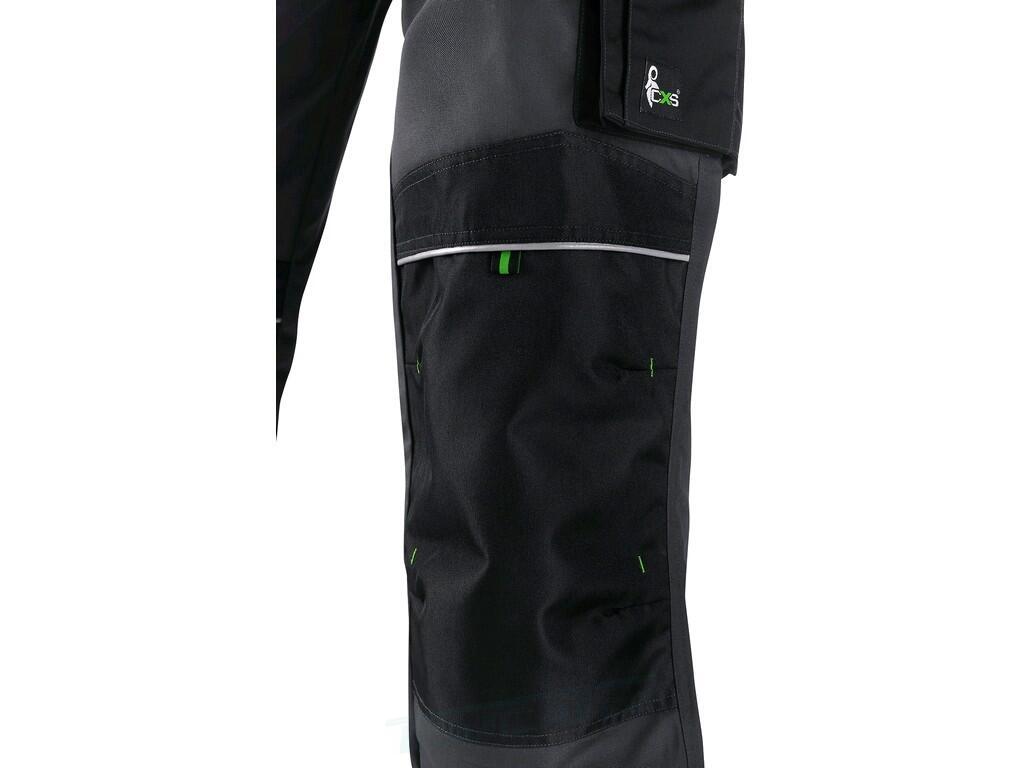 Kalhoty do pasu SIRIUS NIKOLAS šedo-zelené