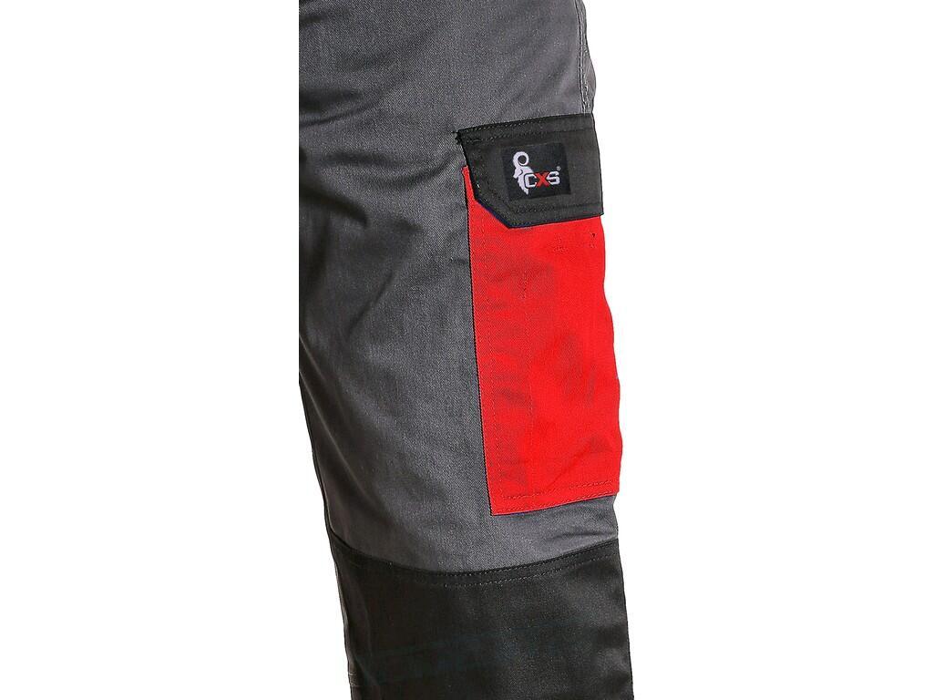 Kalhoty do pasu PHOENIX CEFEUS šedo-červené
