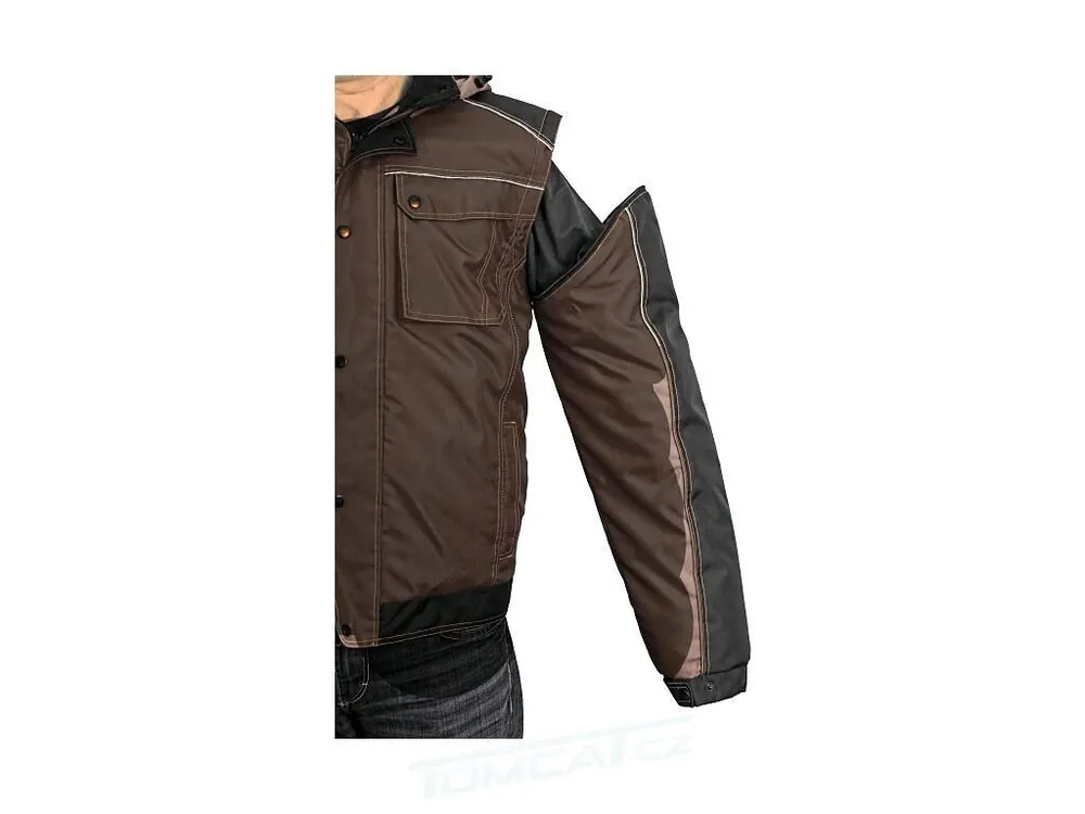 Bunda IRVINE zimní 2v1, pánská, hnědo-černá